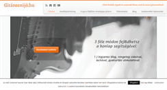 Desktop Screenshot of gitaroznijo.hu